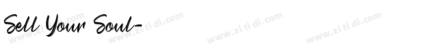 Sell Your Soul字体转换